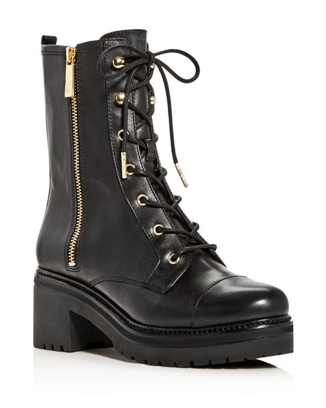 michael kors stifileten|Michael Kors leather platform boots.